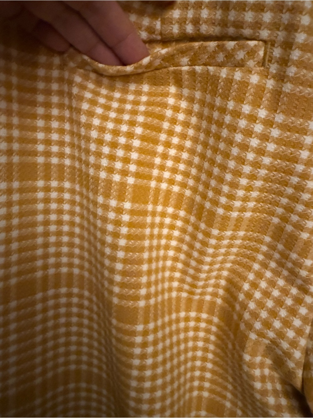 Anthropologie Maeve  yellow and white gingham plaid trousers .8 - Picture 4 of 15